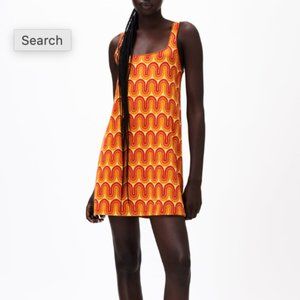 Zara Printed Mini Dress Sunset Pattern NWT (1930/012)